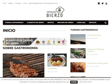 Tablet Screenshot of cocinadelbierzo.com